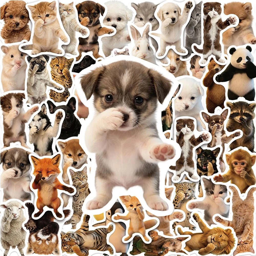 10/30/50pcs Abstract Animal Scuba Dance Stickers Funny Dogs Cats Decals DIY Scrapbook Laptop Luggage Guitar Cute Sticker Decor