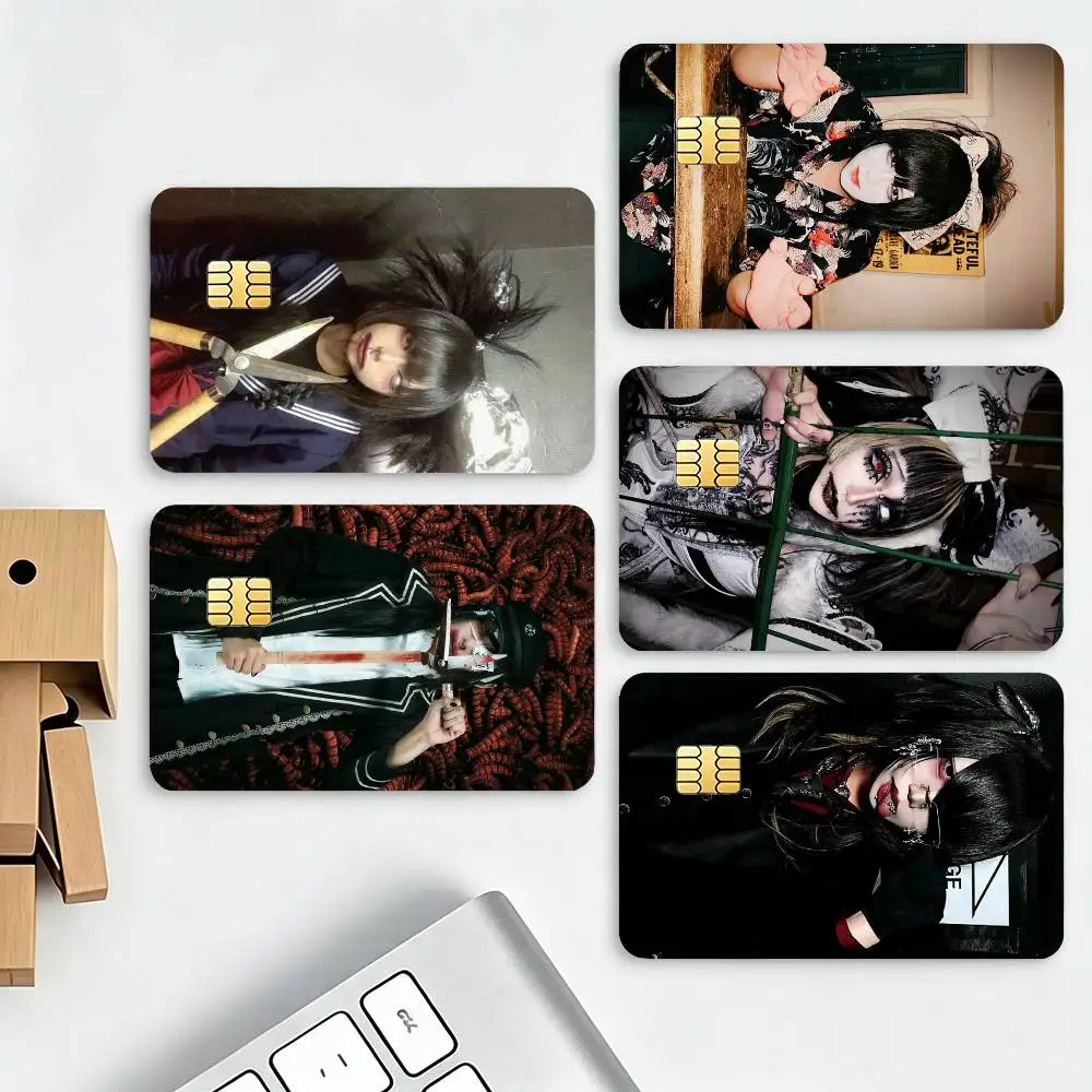 S-Senketsuakochans HD Credit Card Stickers Game Card Decal Small Chip Waterproof Sticker Gift Decor