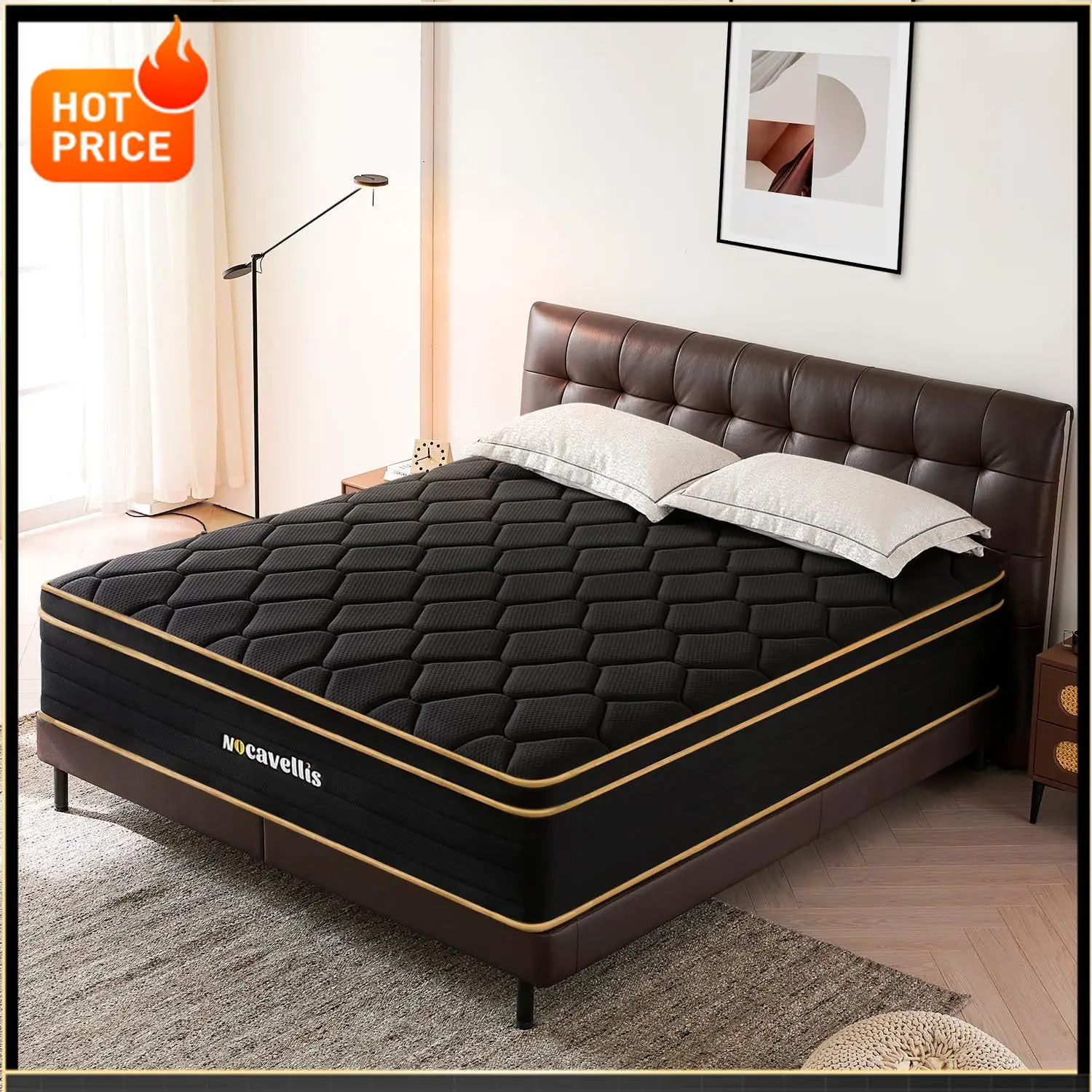 

Бестселлер: Матрас Twin 10 дюймов, гибридный, с пружинным блоком и пеной с эффектом памяти, комфортный, дышащий, в коробке