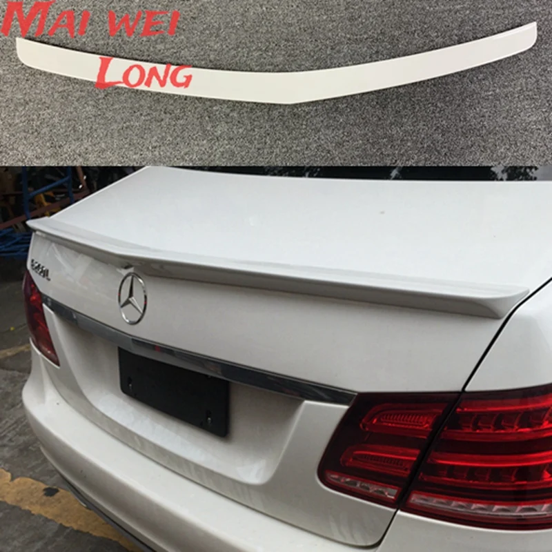 For Mercedes - Benz W212 E320 E260L E300L E63 spoiler ABS Material Car Rear Wing Primer Color spoiler for 2008-2015 W212 4 doors