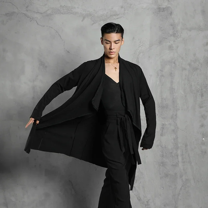 trajes-de-baile-latino-para-hombre-cardigan-negro-camisa-vestido-de-baile-estandar-nacional-ropa-de-competicion-latina-sl4083-novedad-de-2022