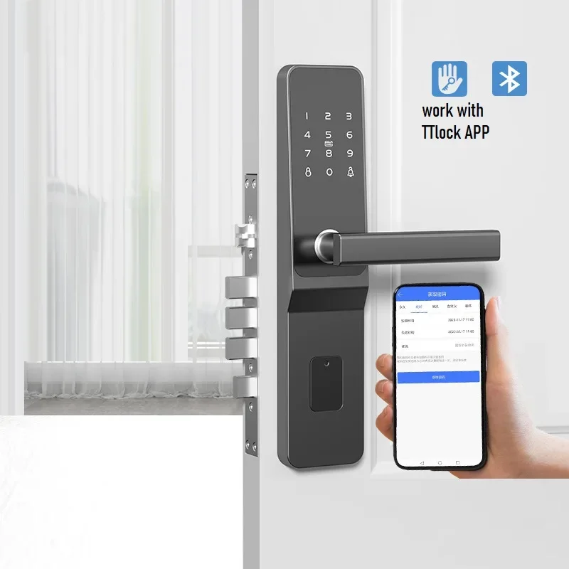 

TTlock Smart Door Lock Password Anti-theft Electronic Door Lock IC Card APP Remote Unlock Homestay Apartment Password Lock