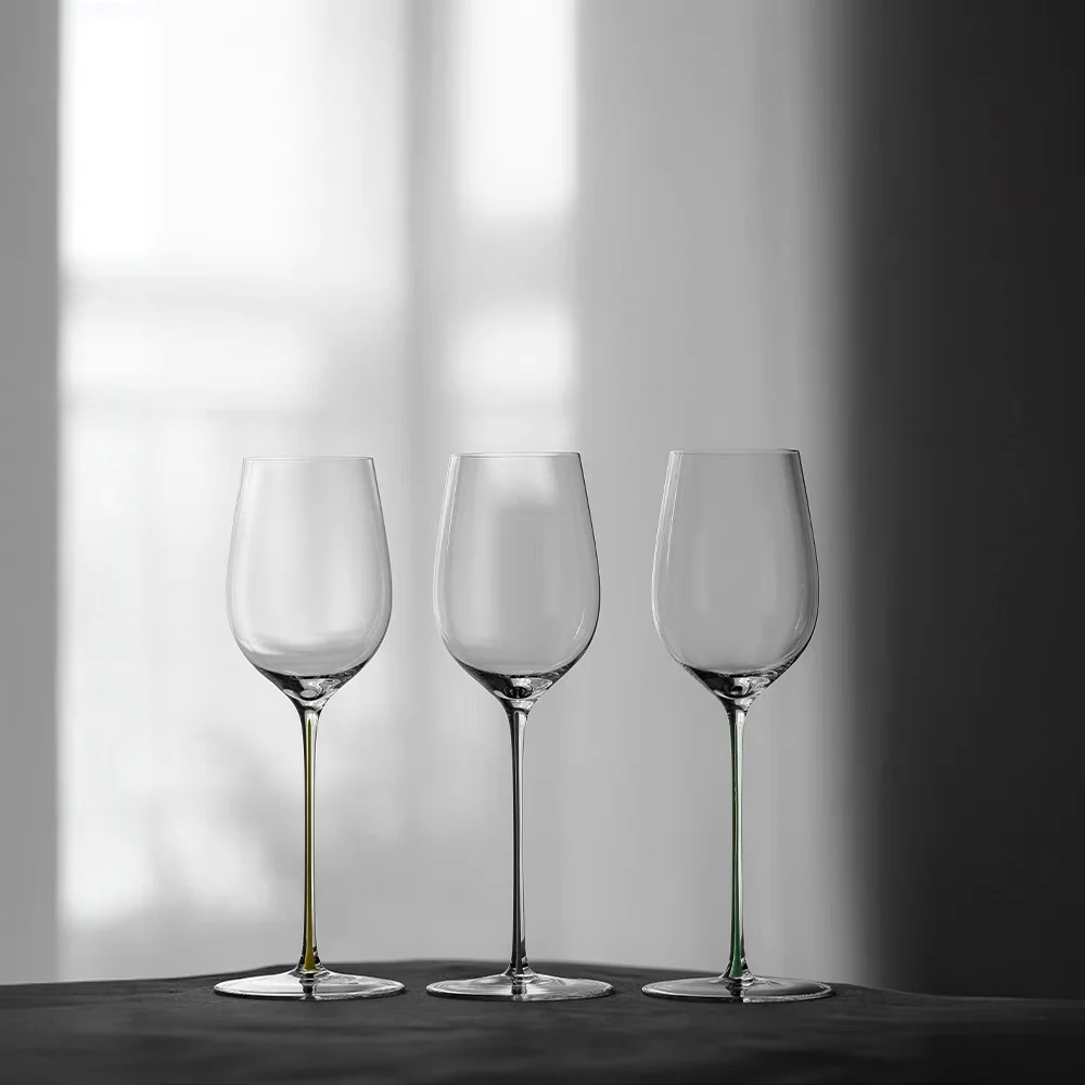 Crisp Style White Wine Glass Riesling Cup 380ml Crystal Glass Handmade Vineyard Style Wine Cup Red Wine Glass Dining Utensils