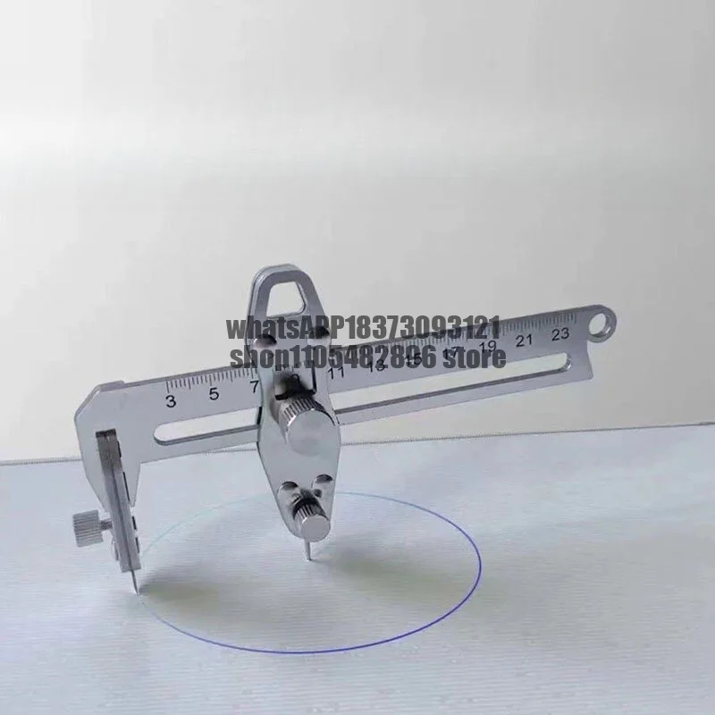 Compass knife cutting round knife paper cutter hole cutter hand cutting round knife small round cutter stainless steel durable