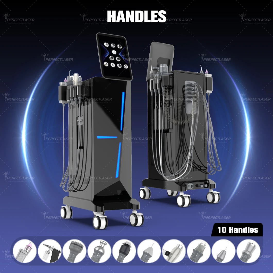 Perfectlaser 10 w 1 Hydro Maszyna Tlenowa Hydra Dermabrazja Twarz Odmładzanie Skóry Usuwanie Trądziku Zmniejszanie Pór Urządzenie