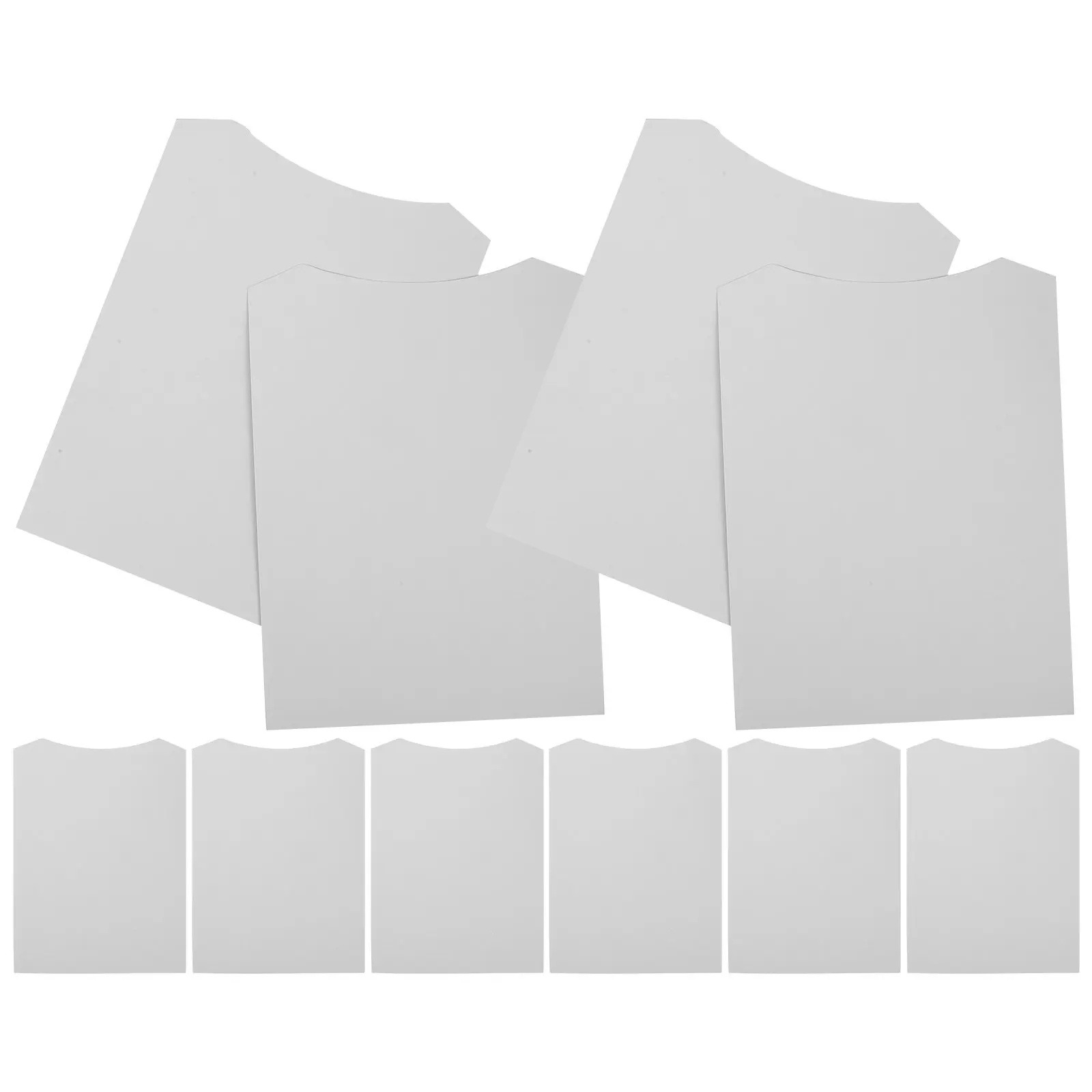 10pcs Shirt Cardboards Paperboard T-shirt Folding Helper Support Liner Board for Clothes Display Packaging Craft