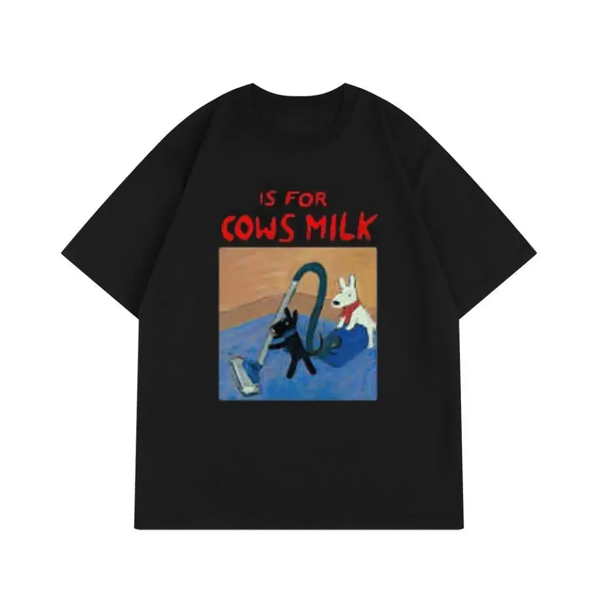 

Dog Repairing Creative Design Ins Summer Short Sleeved Round Neck Cartoon T-shirt Printed Cotton Cool Unisex Breathable Tops