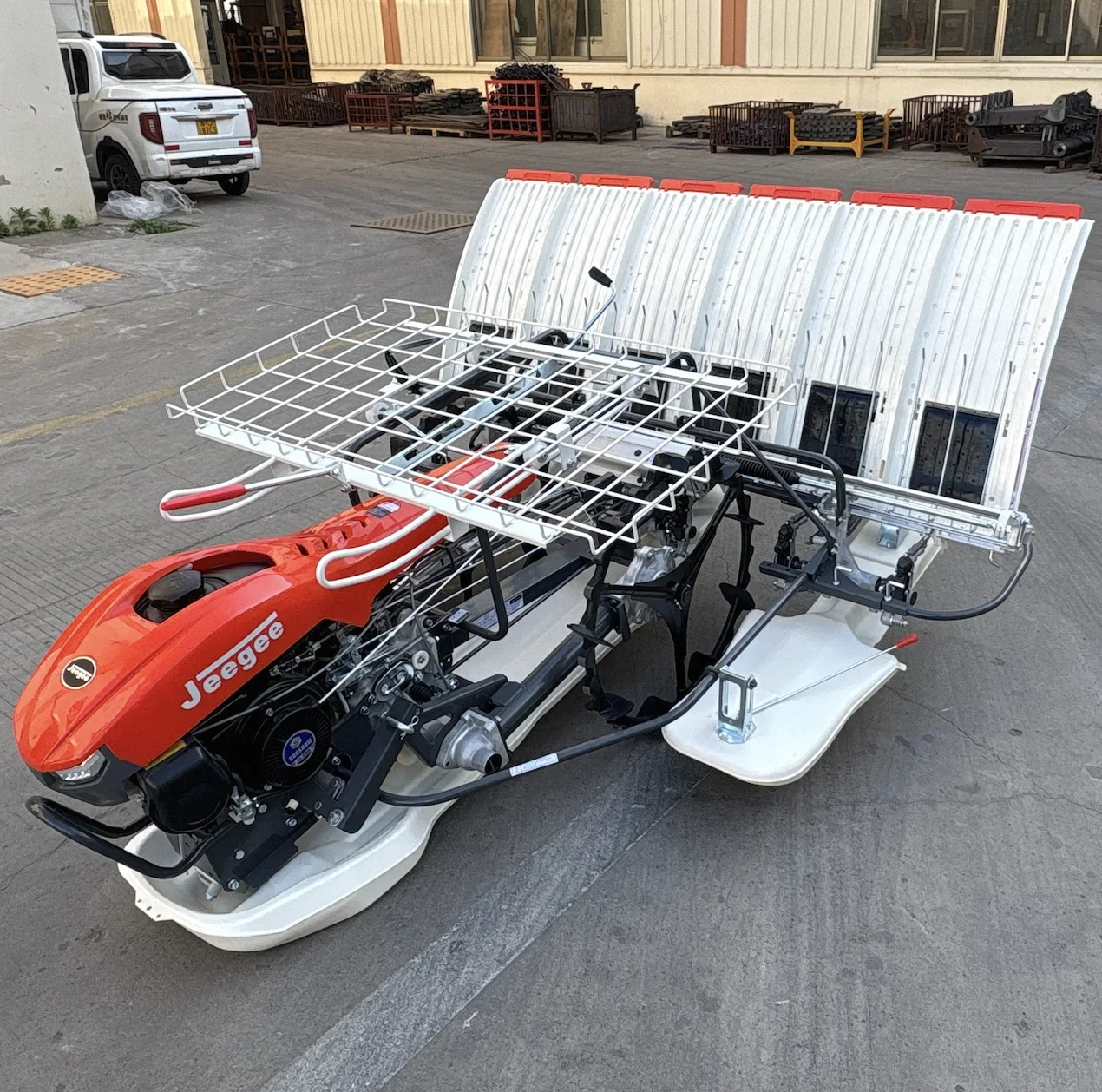Jeegee 22S-6J High Speed Walking 6 Row Manual Unleaded Rice Transplanter