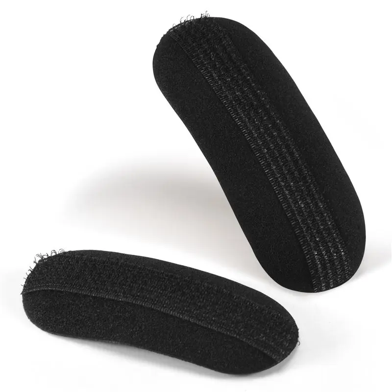 【PROMOTION】2 Pcs Black Sponge Hair Clip Volume Bumpit Padding Bun Updo