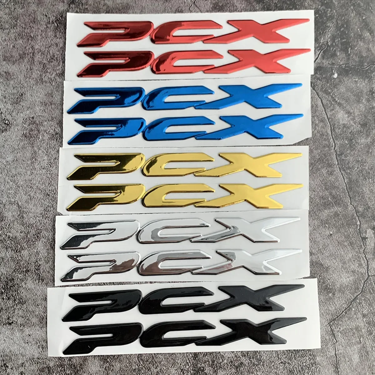 For PCX125 PCX150 PCX160 1 Pair 3D Emblem Badge Logo Motorcycle Epoxy Stickers Moto Scooter Side Body Accessories Decals