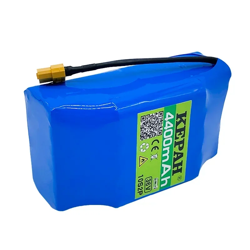 Actual capacity10s2p 36V 9.8Ah 450W 18650 Li ion battery pack for skateboard eBike electric bicycle 42V 37V 35e XT60 SM 2P