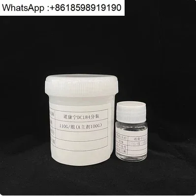 American Dow Corning DC184 PDMS الغراء البصري Dow Corning 184 واضح Polydimethylsiloxane مرنة بوتينغ الغراء