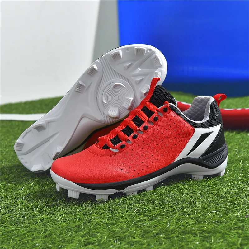 Men's Professional Baseball Athletic Shoes Training Spikes Softball Athletic Shoes Non-Slip Insoles Softball Athletic Shoes
