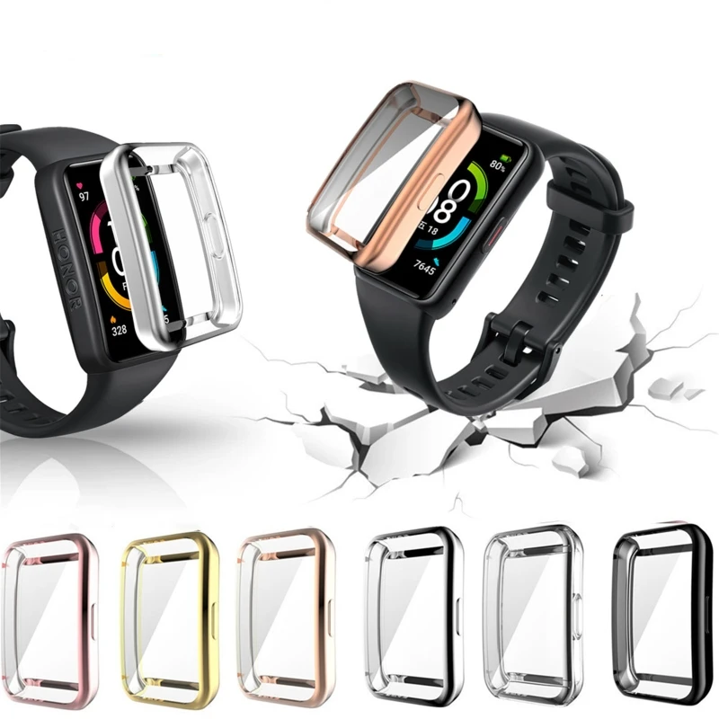 Custodia protettiva per Smart Watch con Cover protettiva a schermo intero in TPU 45BB per huawei Band 7