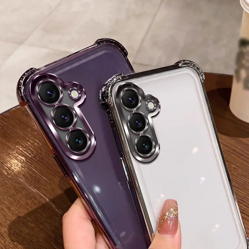 Für Samsung S26FE Hülle Luxuriöse Galvanisierte Transparente Silikonhülle Hautfreundliche TPU-Abdeckung Für Samsung S26 FE Stoßfeste Hülle – Detail 6