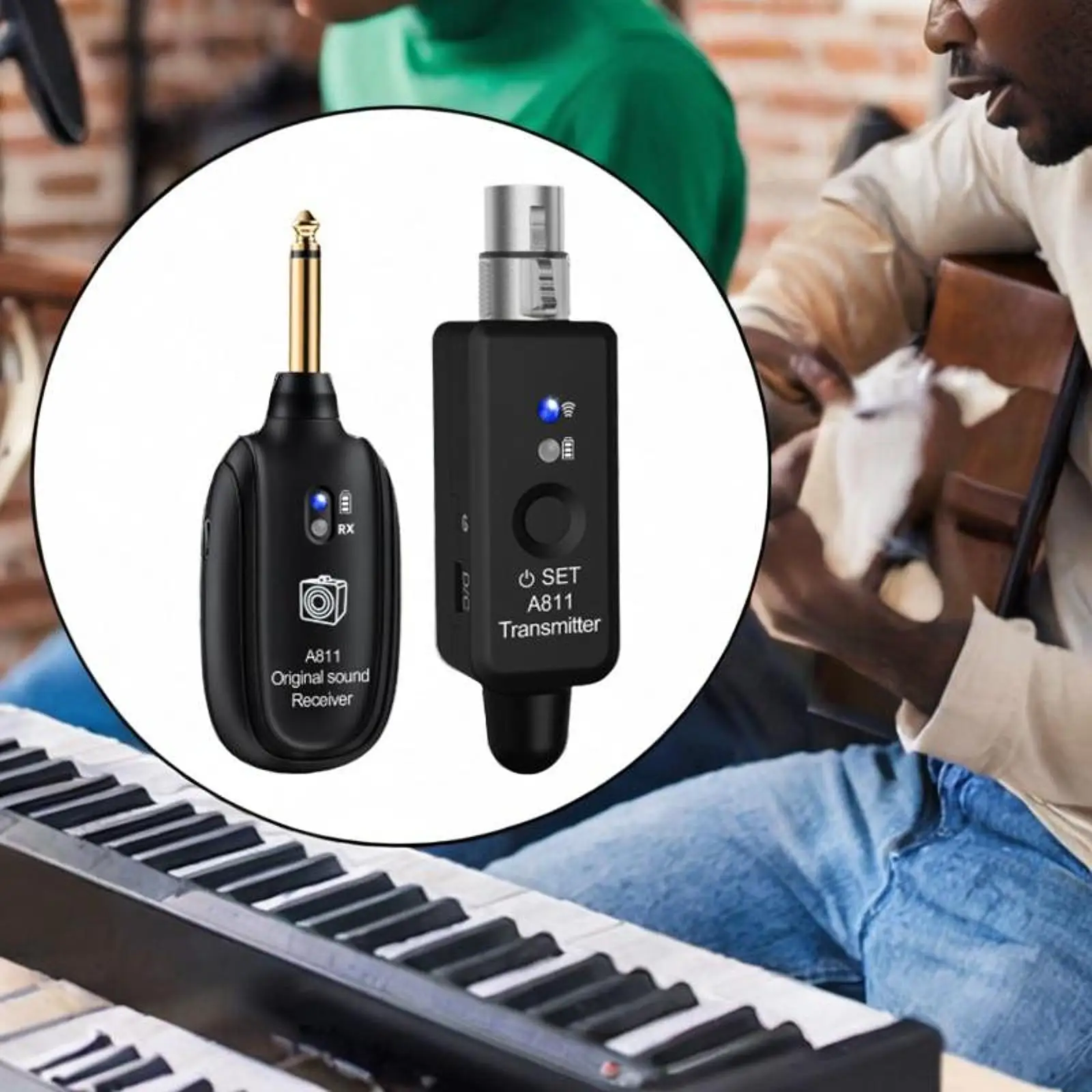 

Guitar Transmitter and Receiver Music Equipment for Concert Show Stage