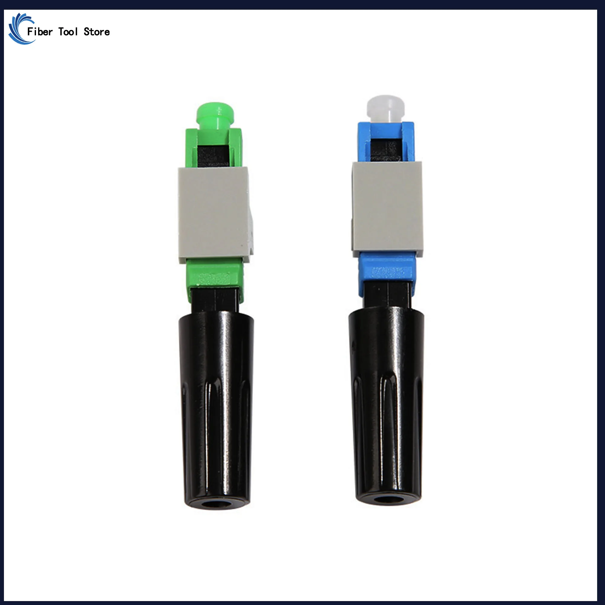 Optical Fiber Connector Fast Connector Blue And Green Plastic Optical Fiber SC APC Connector UPC Fast Cold Connection Adapter