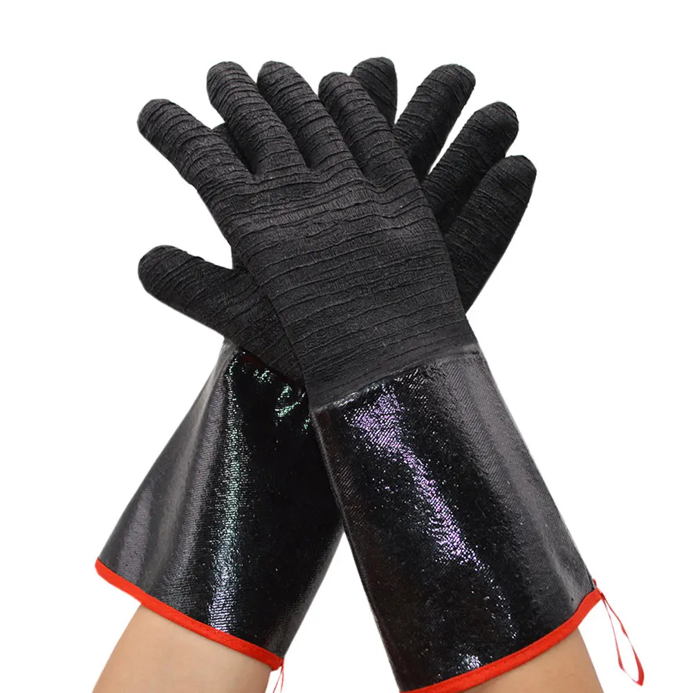 

High Temperature Resistant Gloves Heat Insulation Waterproof Kitchen BBQ Grill Oven Microwave Washable Reusable Long Service
