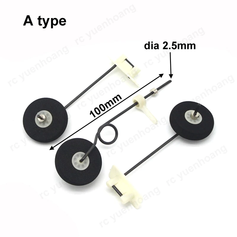 1 ensemble pour modèle d'avion libérateur Freewing, Kit d'assemblage de train d'atterrissage avant et arrière, volant, pièce de bricolage pour avion de ventilateur canalisé RC