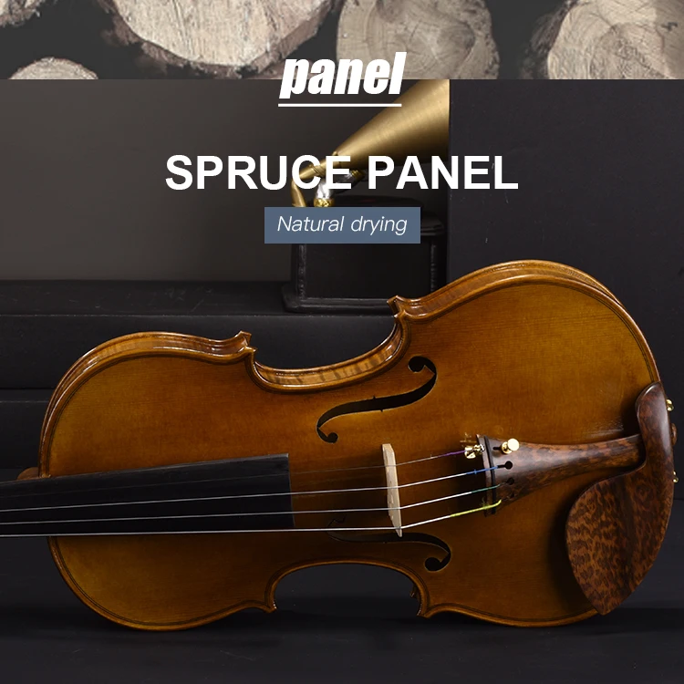 

Stradivari 1716 Reproduce Custom Advanced Musician Handmade European Violin For Violinist Professional Performance Fiddle
