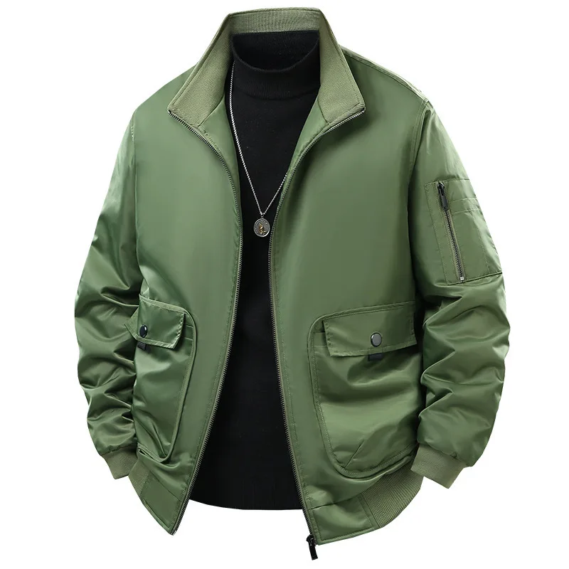 

New Men's Fall and Winter Stand Collar Jacket Outdoor Couple Fleece Thickened Warm Jacket for Men