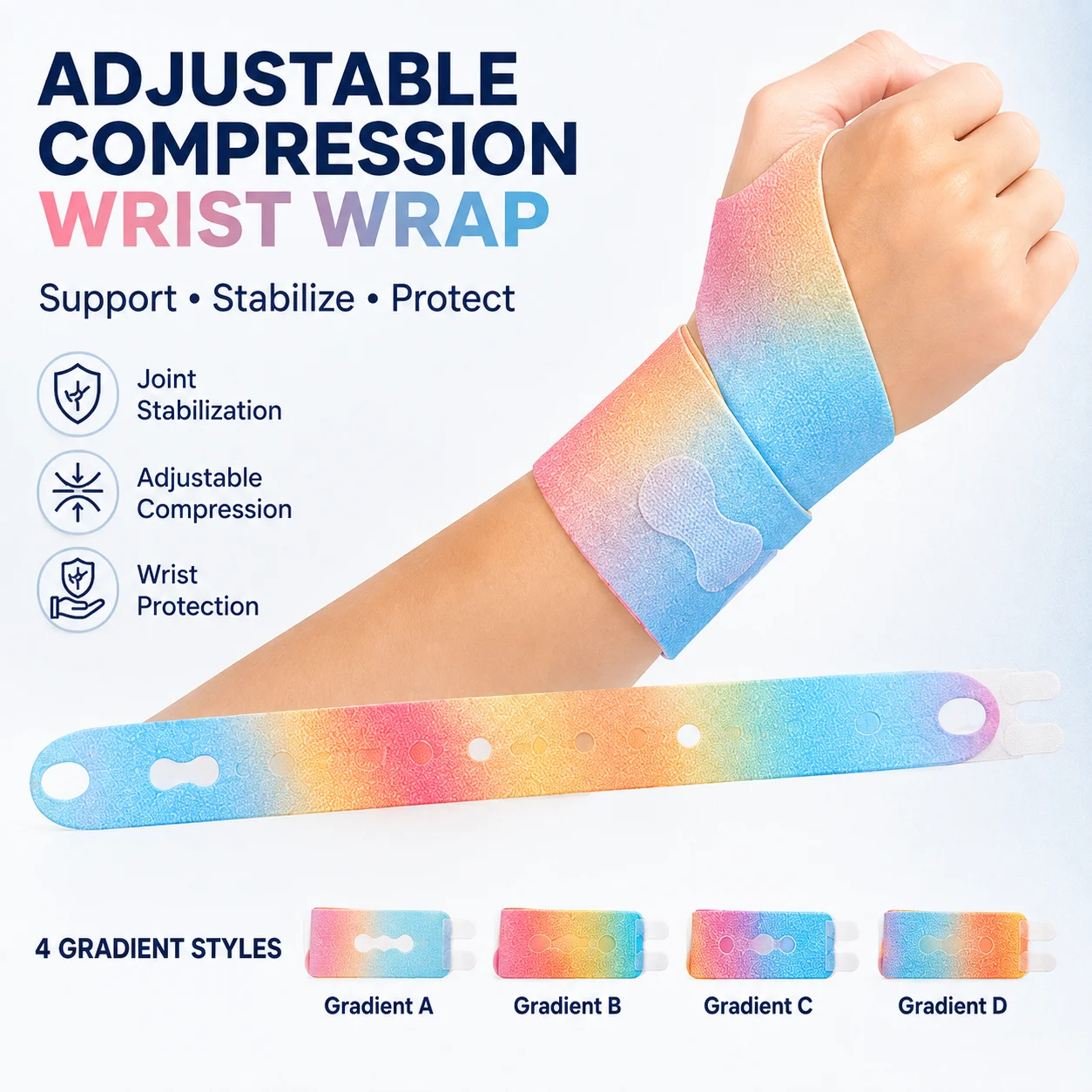 Wrist Wrap Support - 1 Stück Orthopädische Druckentlastende Handgelenkstütze, Leichte,