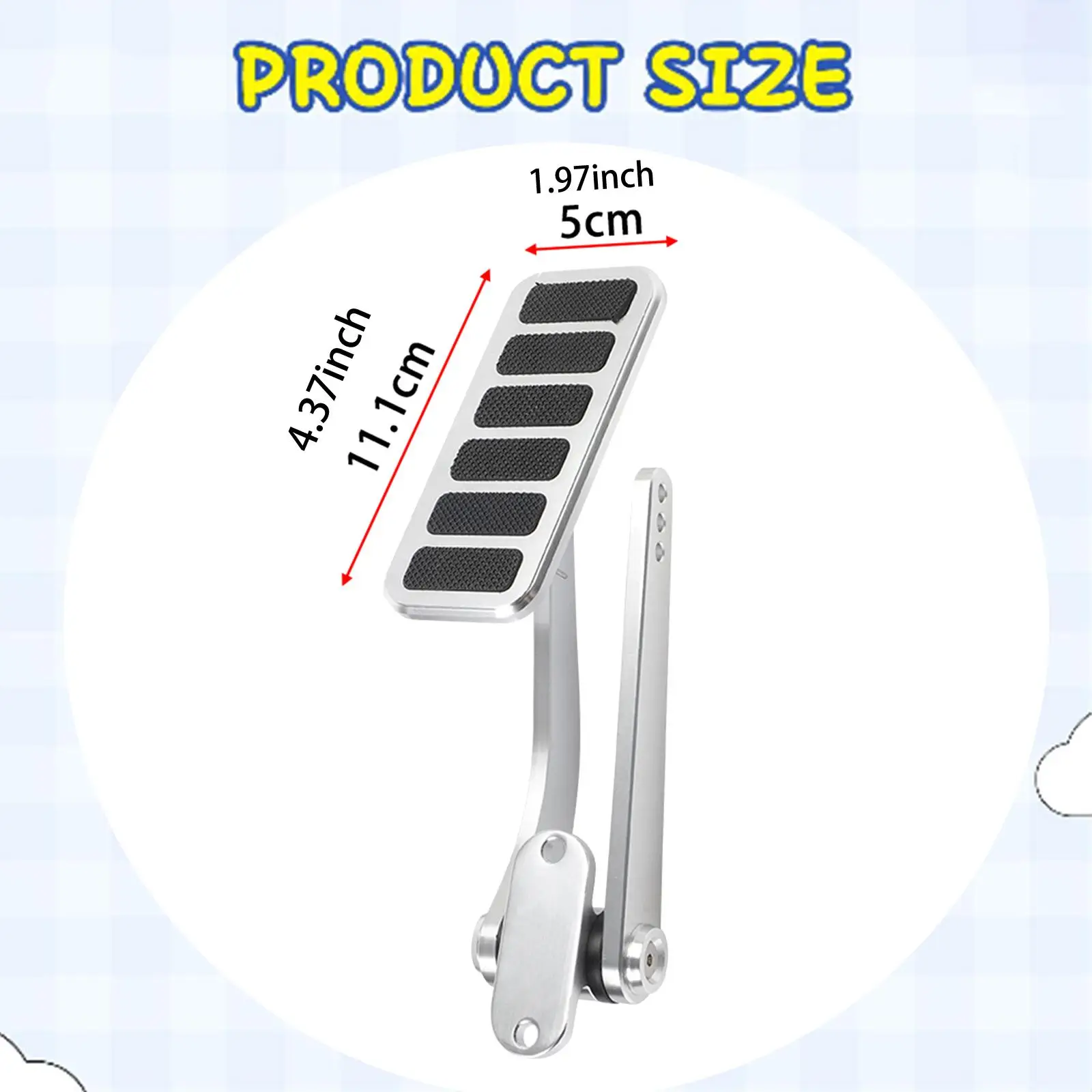 Aluminum Throttle Pedal Lightweight Replacement Firewall Mounting Bracket