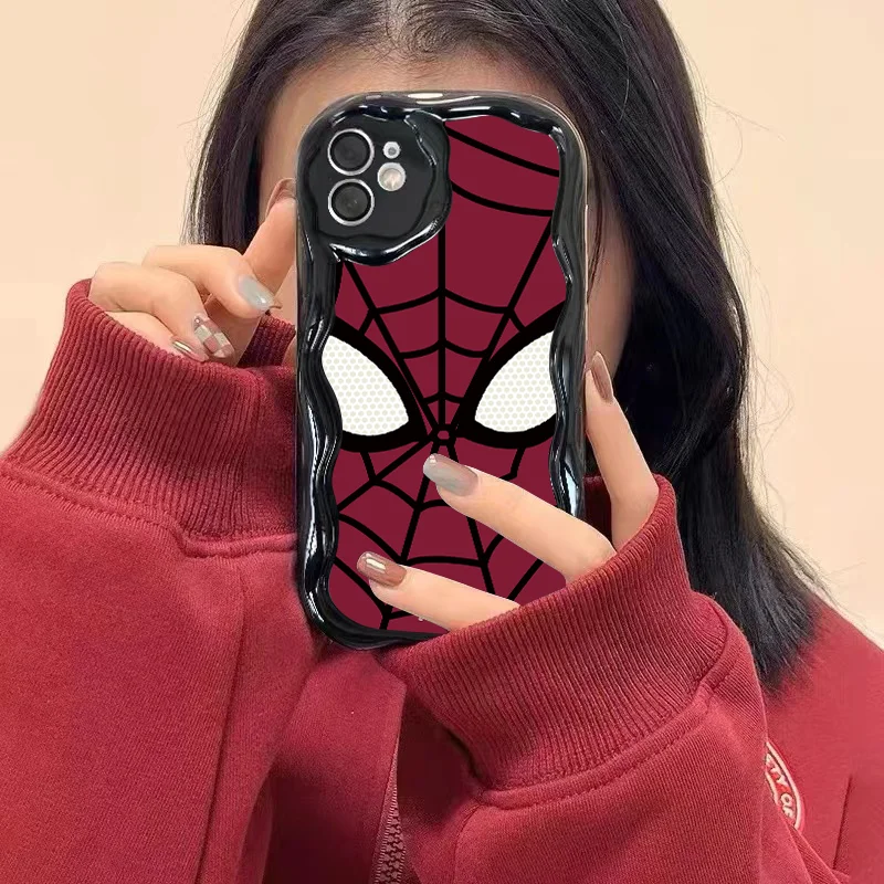 Marvel Spider Man Cool Phone Case for Apple iPhone 16 15 Pro Max 13 14 Plus 12 11 Pro 7 8 Plus XS XR SE Y2K Cute Back Cover