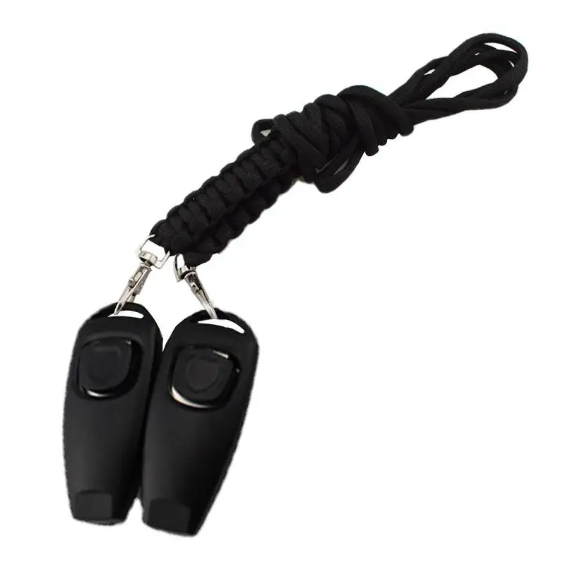 Dog Training Clicker 2Pcs Dogs Click Trainer Aid Tool With Lanyard Portable Dog Supplies For Cat Horse