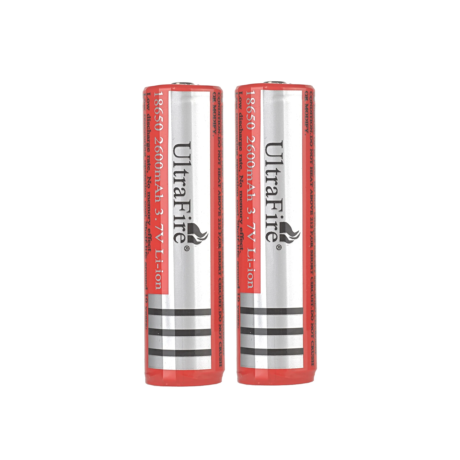 UltraFire 18650 2600mAh Battery Rechargeable Real Capacity Batteries 3.7V Li-ion for Flashlight Torch Toy Battery+DX-5 Charger