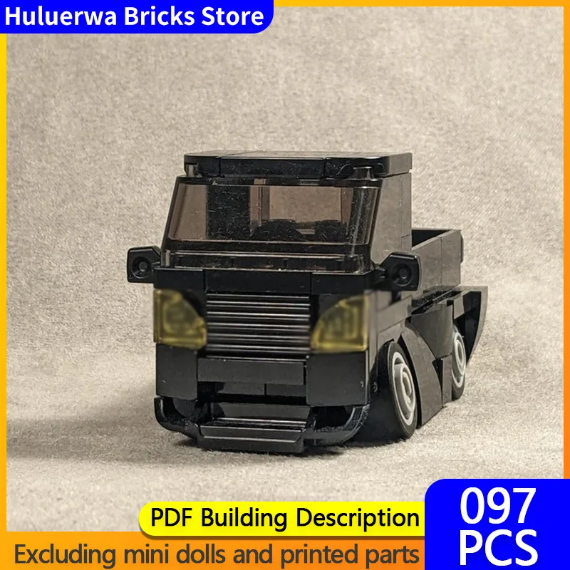 

Speed Hypercar Model MOC Building Bricks JDM Kei Truck Black Modular Technology Gifts Holiday Assemble Children Toys Suit