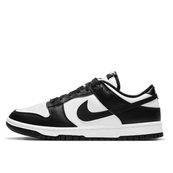 Nike-sapatilhas de skate de couro genuíno para homens e mulheres, antiderrapantes, confortáveis, casuais, preto, branco, baixo, Dunk, SSB, clássico