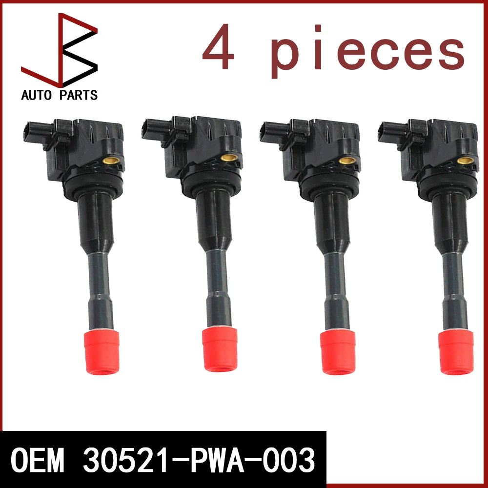 

4 шт. OEM 30521-PWA-003 CM11-108 передняя и задняя катушка зажигания для Honda CITY Civic 7 8 VII VIII JAZZ FIT 2 3 III 1.2 1.3 1.4
