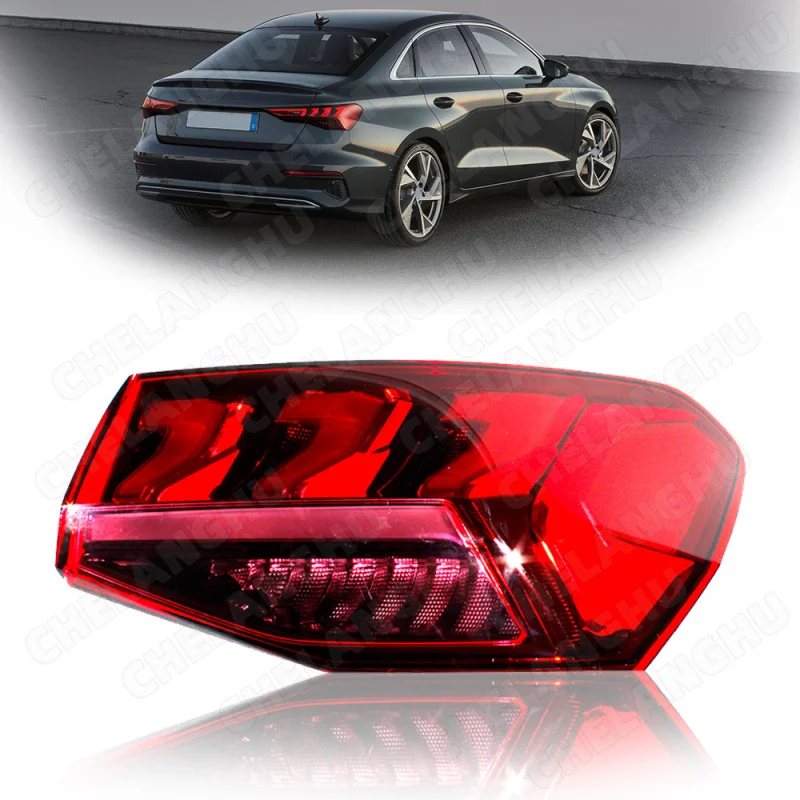 1Pc Right Side Outer Taillight For Audi A3 2022 2023 2024  8Y0 945 208  8Y0 945 207 LED Tail Rear Lamp