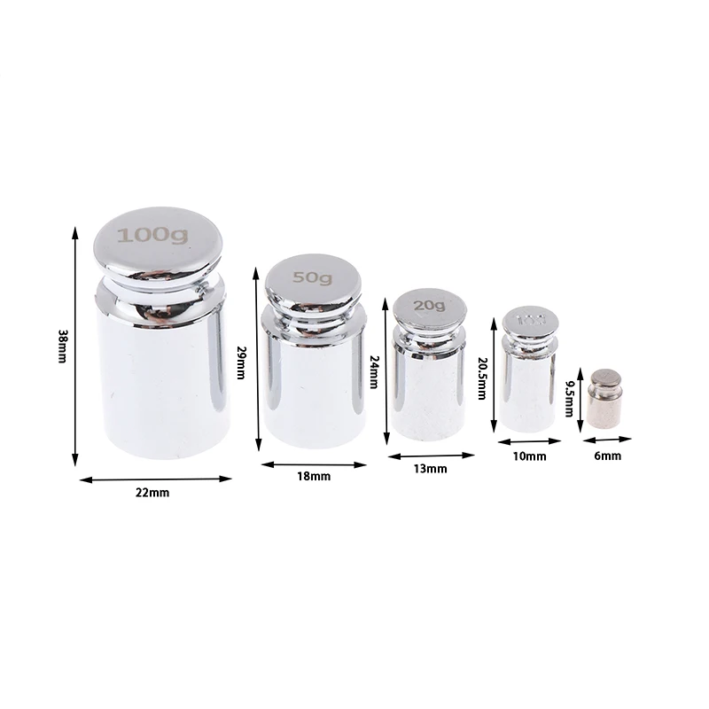 【Y】Electronic Balance Teaching Instrument Tool 2g/10g/20g/50g/100g Grams Scale Weights Chrome Plating Accurate Calibration view 6