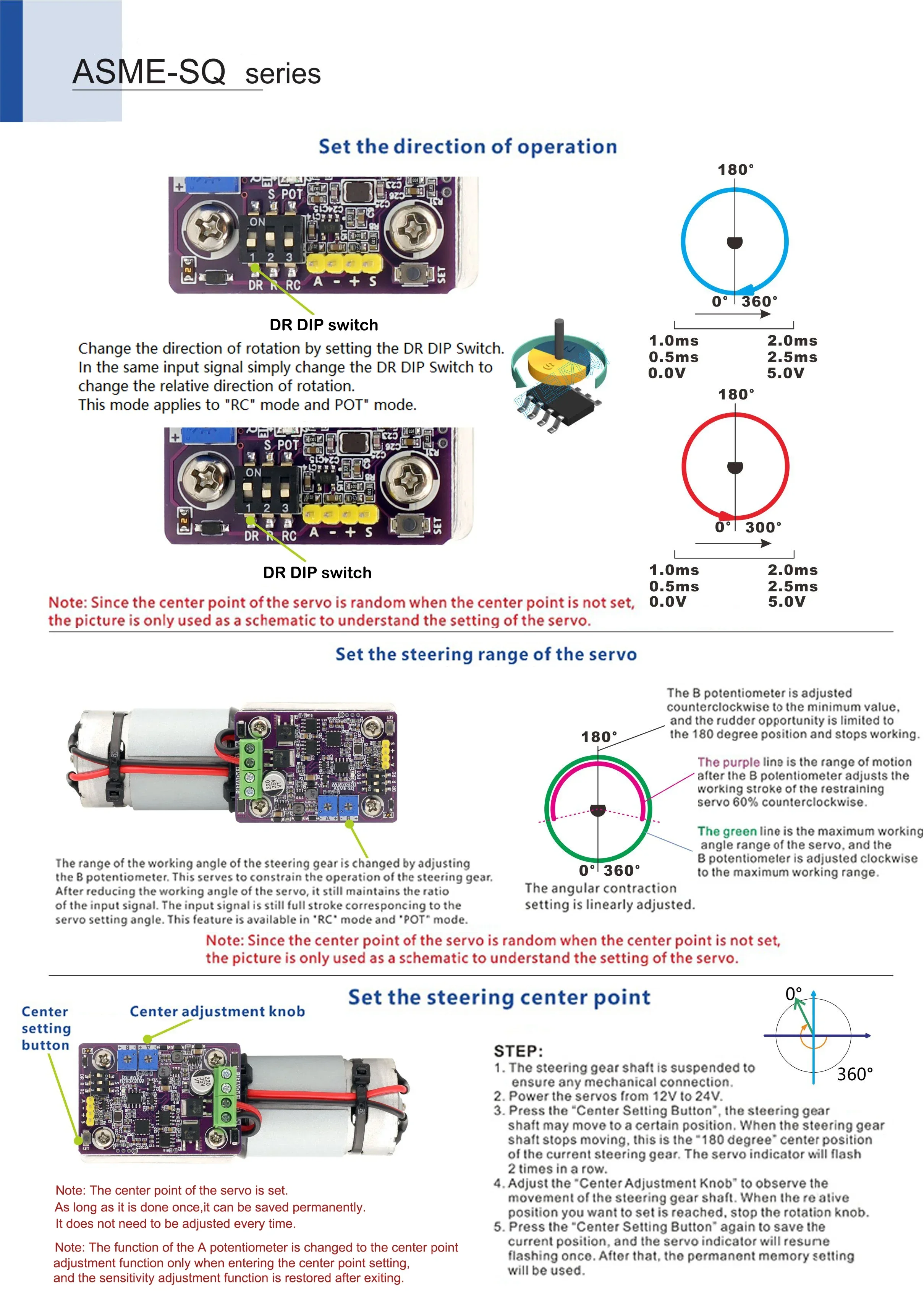 ASME-SQB Servo Worm Reductieas 120Kg Stroomuitval Zelfblokkerende Robot Magnetische Encoder Servo Robot Armklepbediening