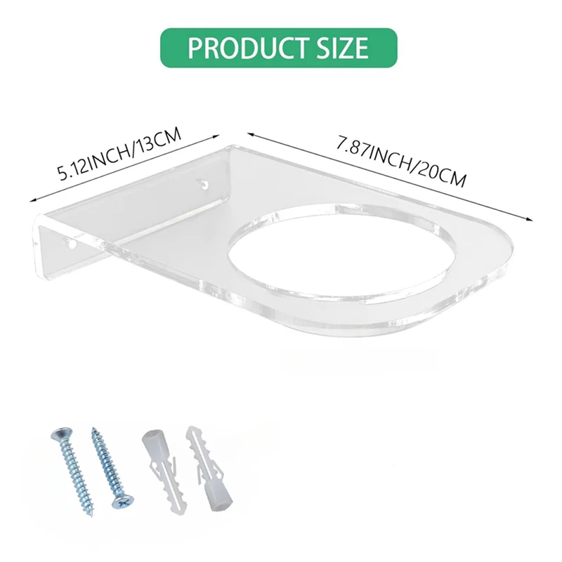 B93B-8 pacote suporte de basquete montagem na parede acrílico rack exibição futebol invisível claro bola titular prateleira