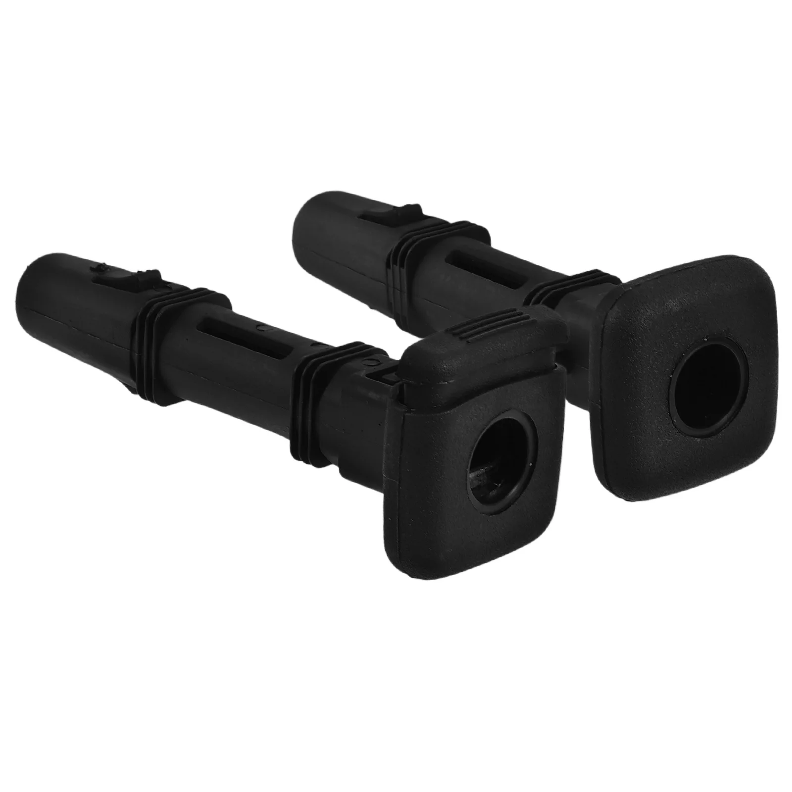 

2Pcs Seat Headrests Guide Insert Plastic Adjustable Lock Headrests Post Trim Insert Front Rear Car Seat Head Post Guide