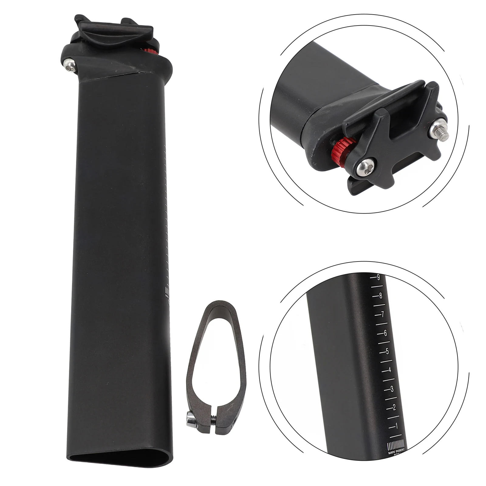 1 Pcs For Road Bike 270MM Seatpost  For Aero For Road Bike Teardrop  Seatpost Aluminum Alloy Bicycle Seat Post