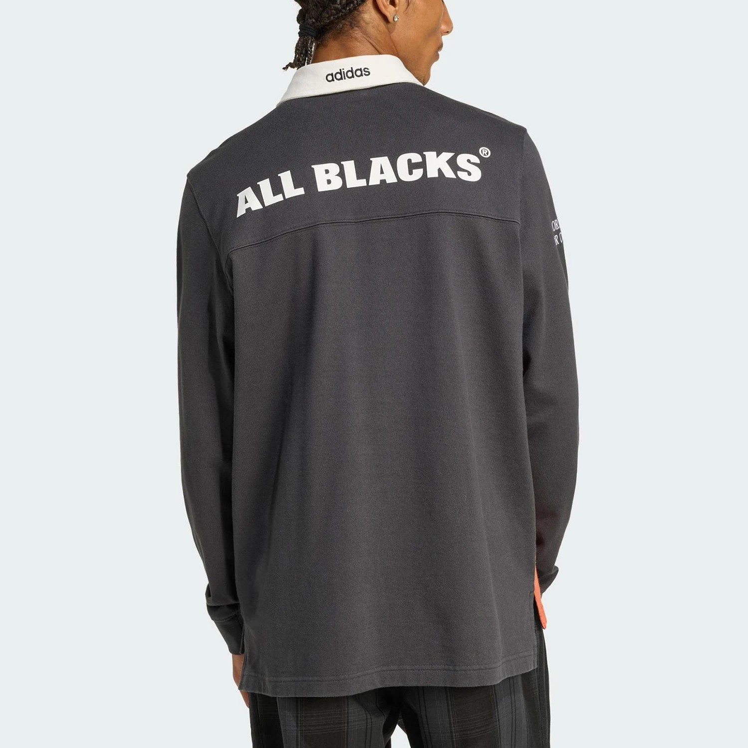 Adidas Authentic Trefoil Men's Patched Collar Sports Long Sleeve Shirt KG4638