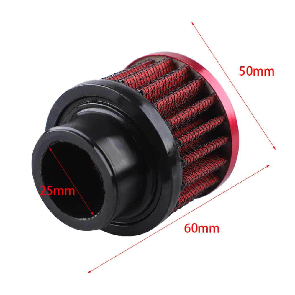 25mm Universal High Flow Air Intake Filter Mushroom Head Cleaner Engine Secondary System Modification Auto Intake Parts