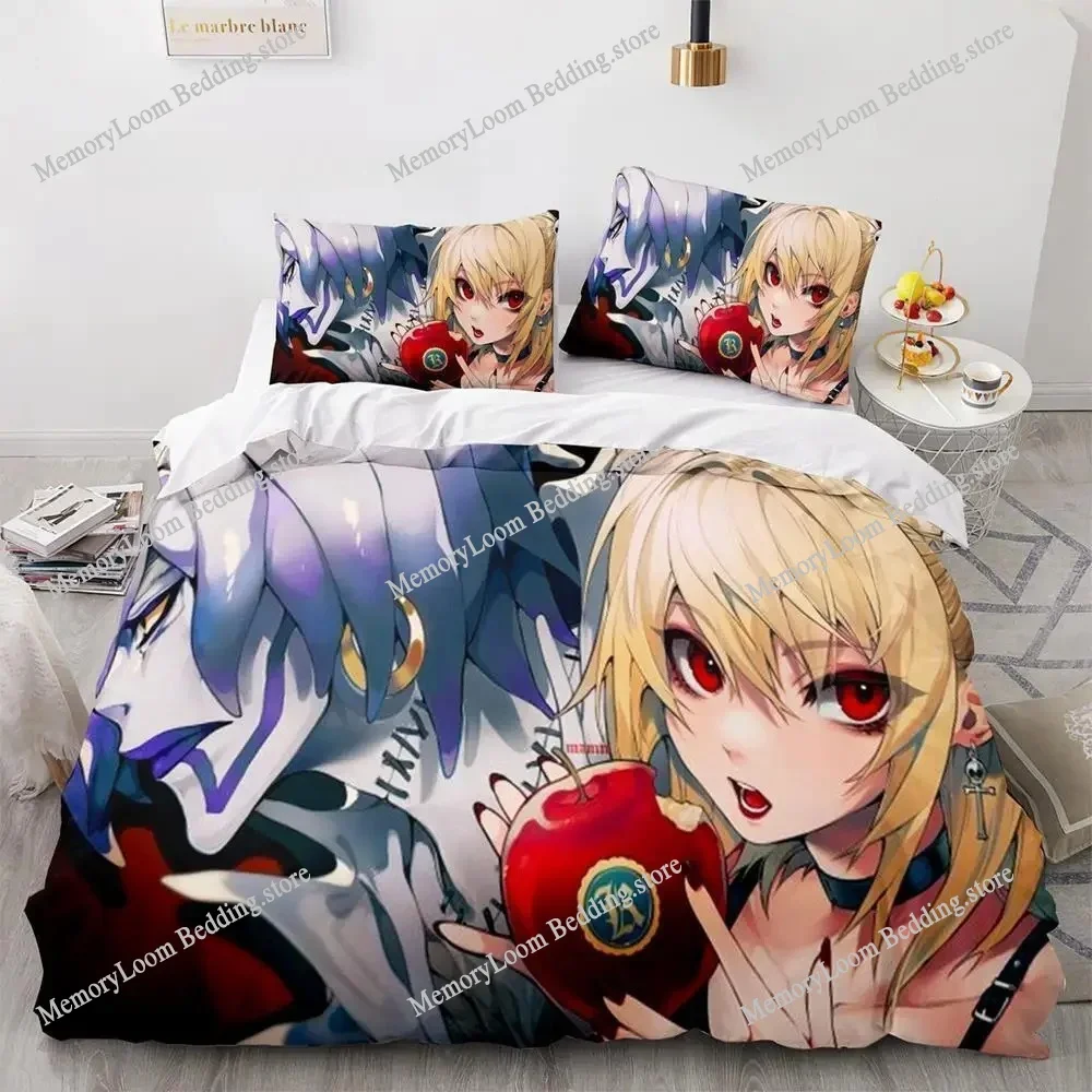 3d Print Anime Death Note Bedding Set Single Twin Full Queen King Size Bed Set Adult Kids Bedroom Duvet cover Sets Birthday Gift