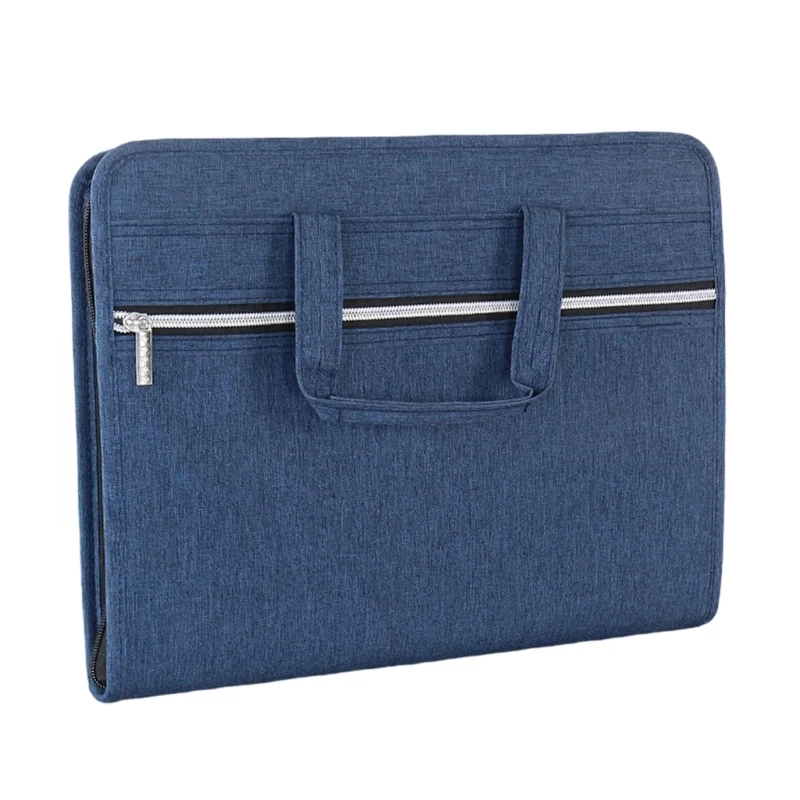 13 Pocket Expanding Document Case Travel File Folder with Handle, Document Organiser Folder Business File Case for Adult