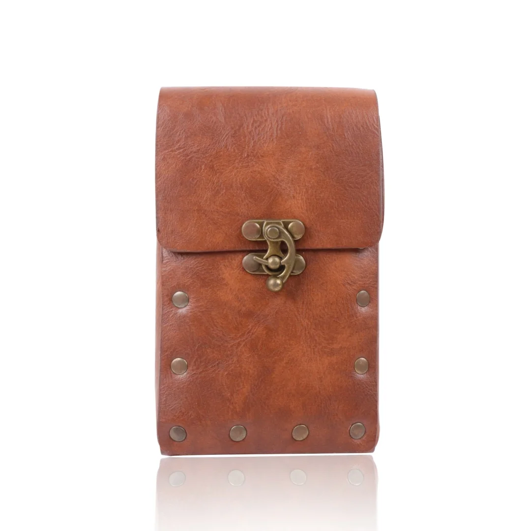 UYEE Renaissance-Accessoires für Herren und Damen, Wikinger, mittelalterliche Gürteltasche, Lederarmschienen, Wikinger-Kostüm, Herren-Accessoires für Halloween