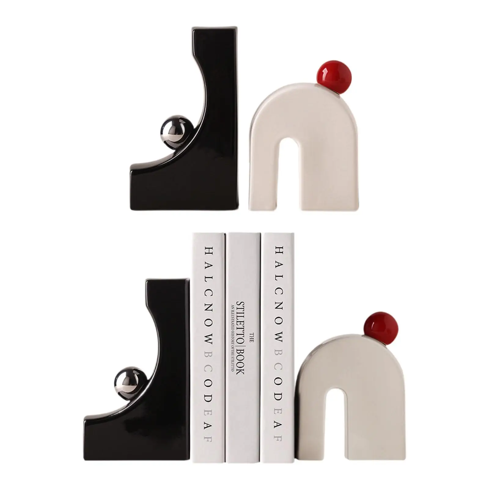 Art Statues Book Supports Bookends Creative Book Holders Desktop Ornaments for