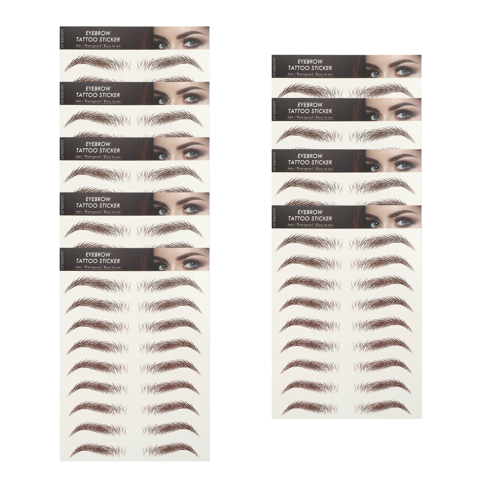 

Waterproof Eyebrow Stickers 6D Hair-Like Imitation Eyebrow Makeup Brow Transfer Temporary Tattoos False Eyebrows Cosmetics