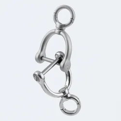 Titanium Luxury Car Keychain Key Ring Spin 360 Degree Rotation Horseshoe Buckle Pendant for Man Male Creativity Gift Wholesale