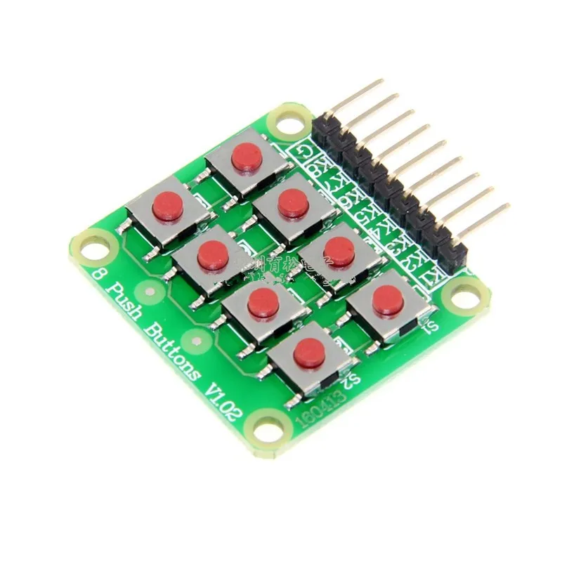 Micro interruptor 2*4 matrix teclado 8-bit botão independente mcu módulo de expansão externa