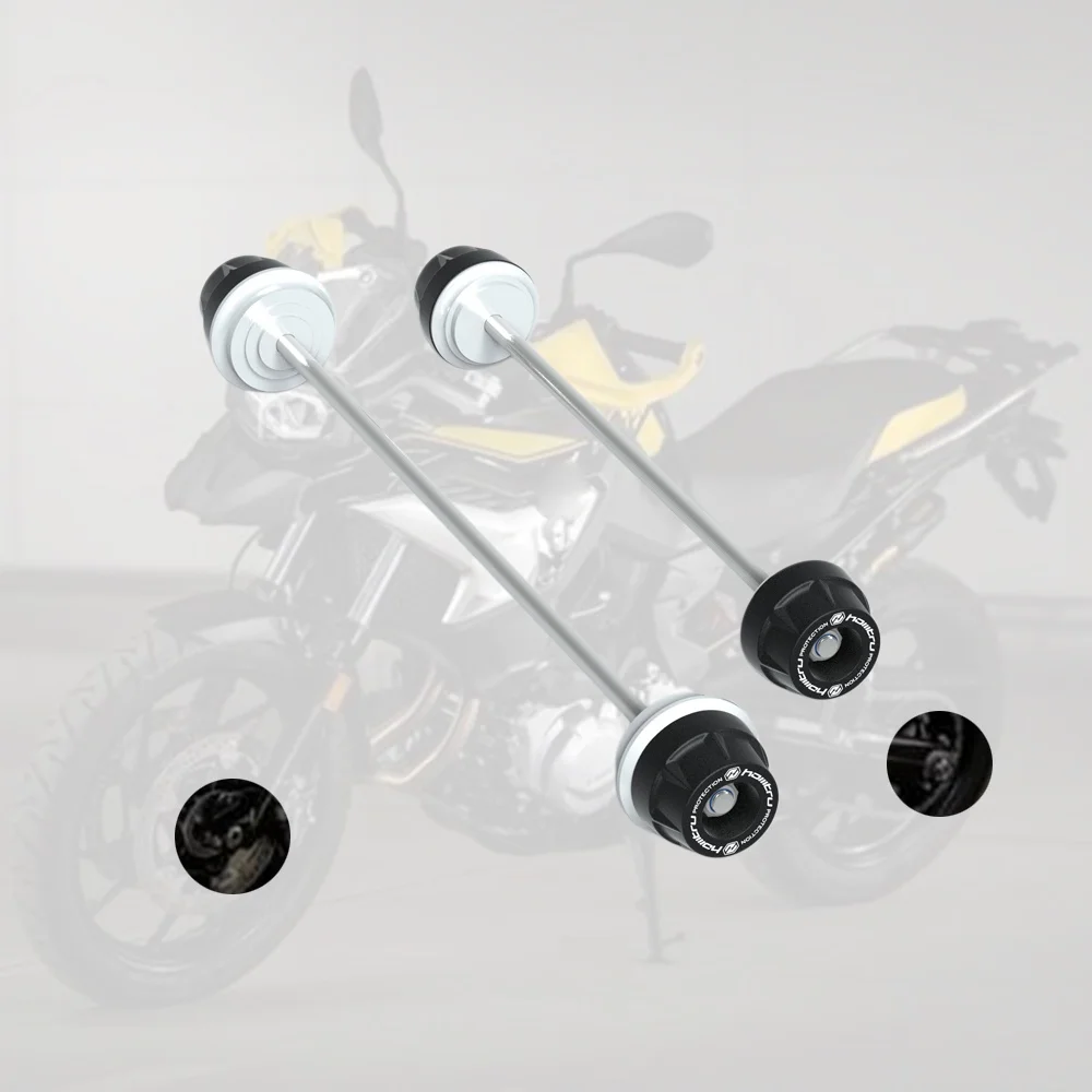 For BMW F750GS F850GS 2020-2025 Motorcycle Front Rear Axle Fork Crash Slider Wheel Protector