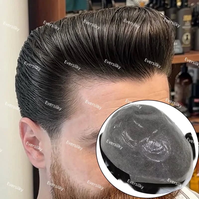 Mens Toupee 0.04-0.… - image